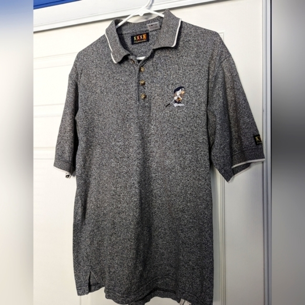 Vintage Foursome Golf‎ Polo featuring Grumpy. Men's Medium